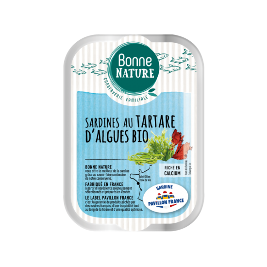 Sardines Tartare d'Algues & Huile d'Olive Vierge Extra Bio 115g