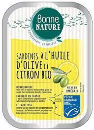 Sardines Huile d'Olive & Citron Bio 115g