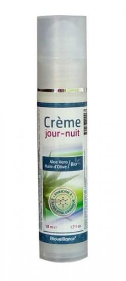 Crème Jour/Nuit Acide Hyaluronique Aloé Vera Bio 50ml