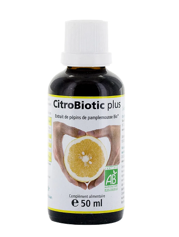 CitroBiotic Plus - Extrait Pépins Pamplemousse 50ml (Flacon Verre)