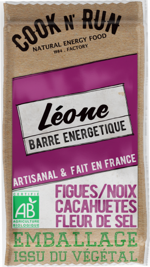 Léone - Barre Energétique Bio (Figues, Noix, Cacahuètes) 50g
